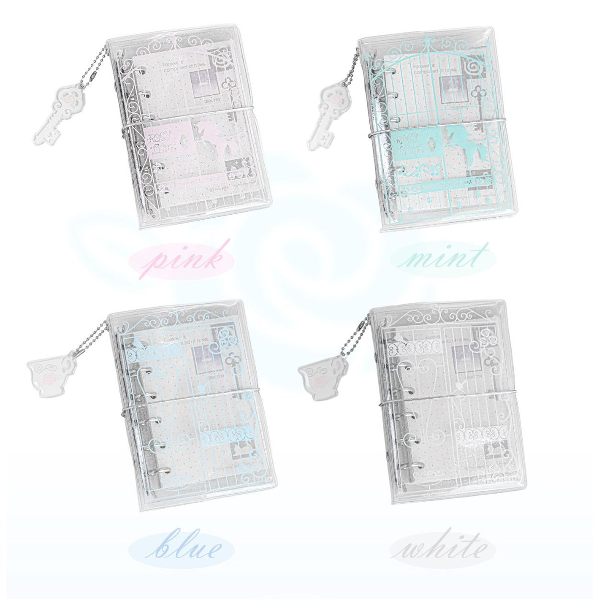 Vintage Window A7 Glitter Binder Journal
