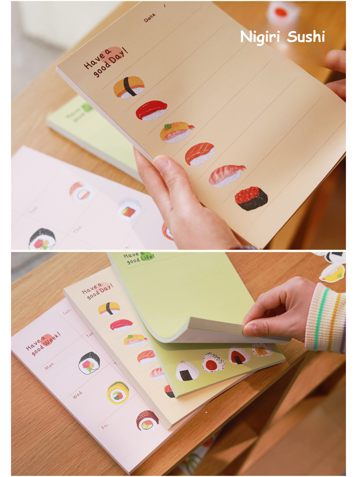 A5 Sushi Notepad, Planner