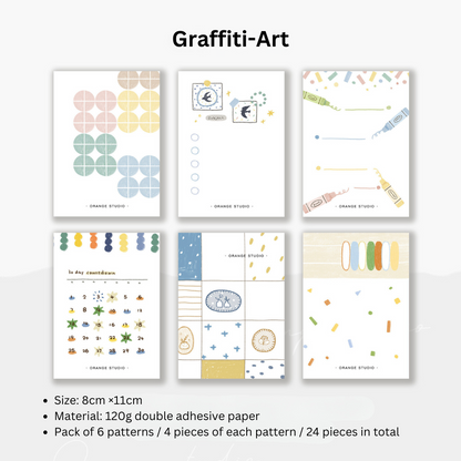 Grid & Doodle Notepads, Bullet Journal Decorations