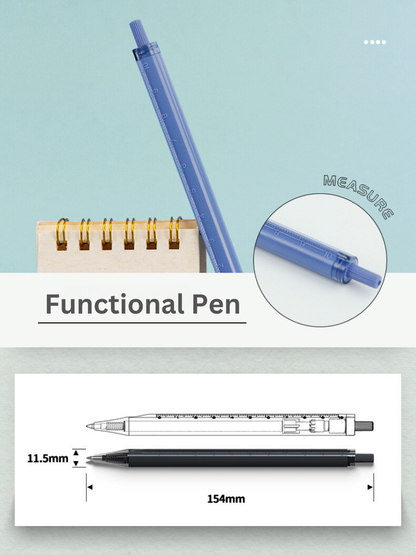 Low Gravity Bullet Tip Measurable Smooth Pen 0.5mm