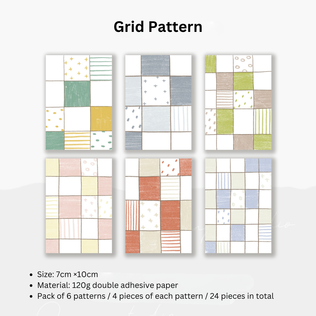 Grid & Doodle Notepads, Bullet Journal Decorations