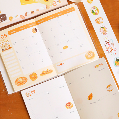 Original 2025 Food Shop Collection B6 Planner