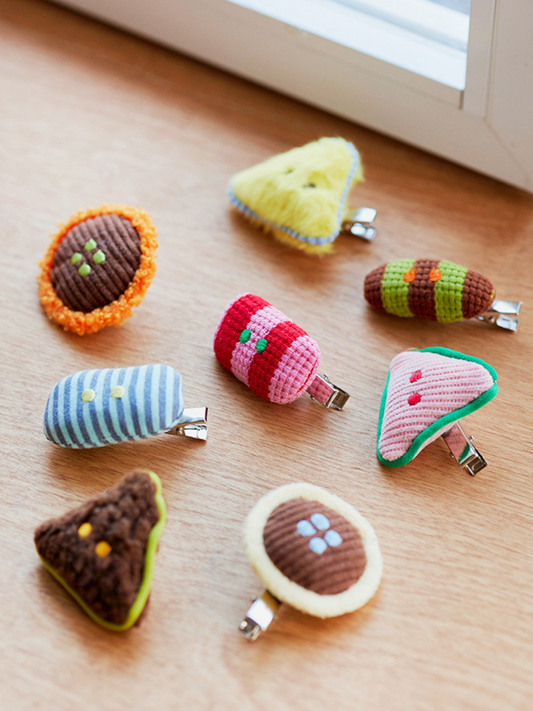 Cute Fashionable Plush Hair Pins, Original Design, 3PCS