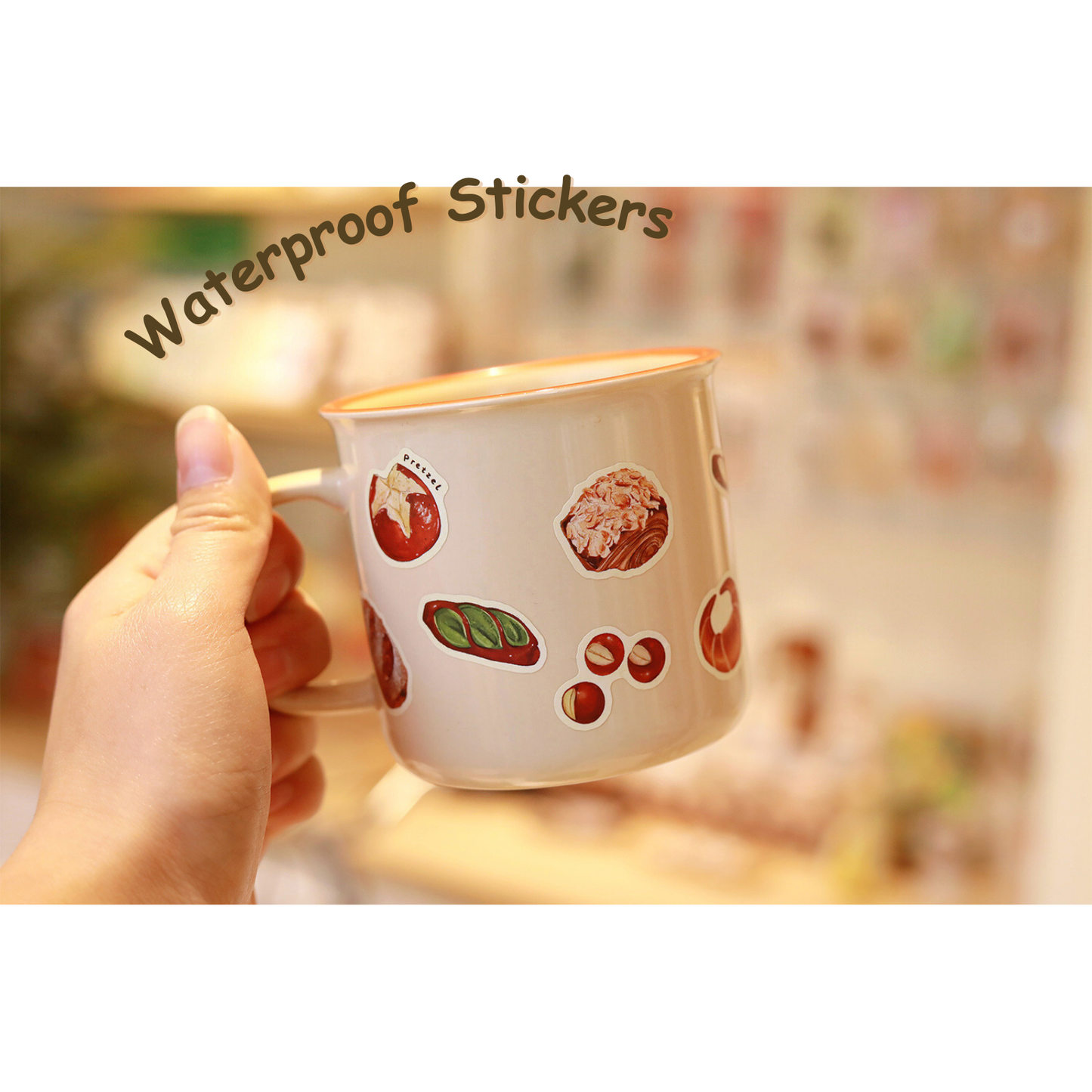 Bread Illustration PVC Matte Film Sticker Pack