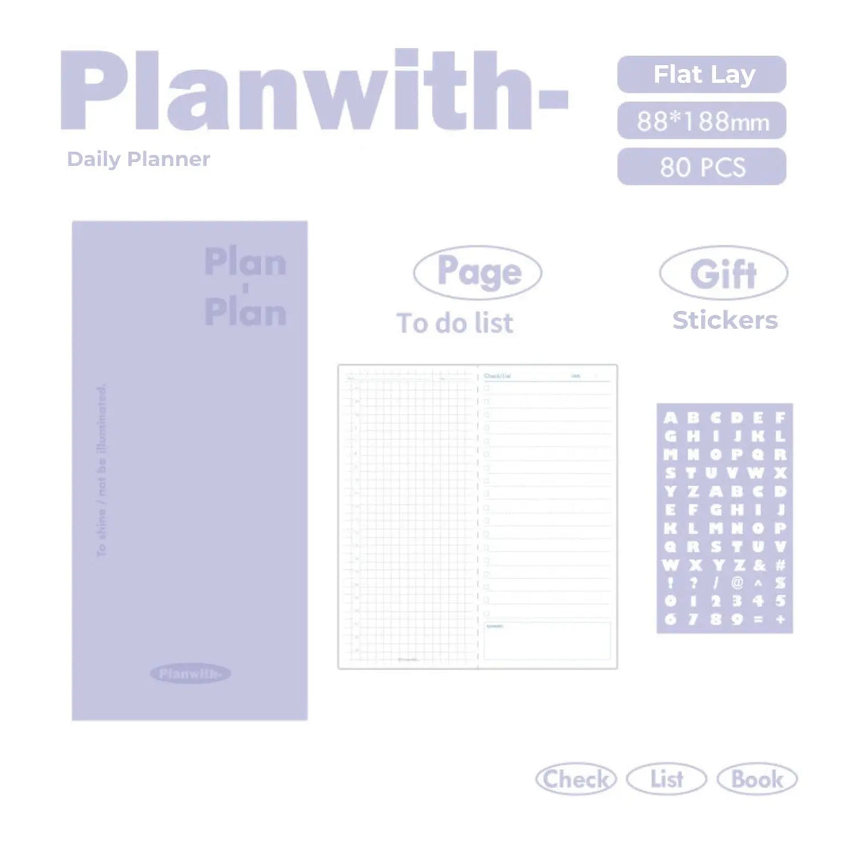PU Cover Daily Planner ChicChoi