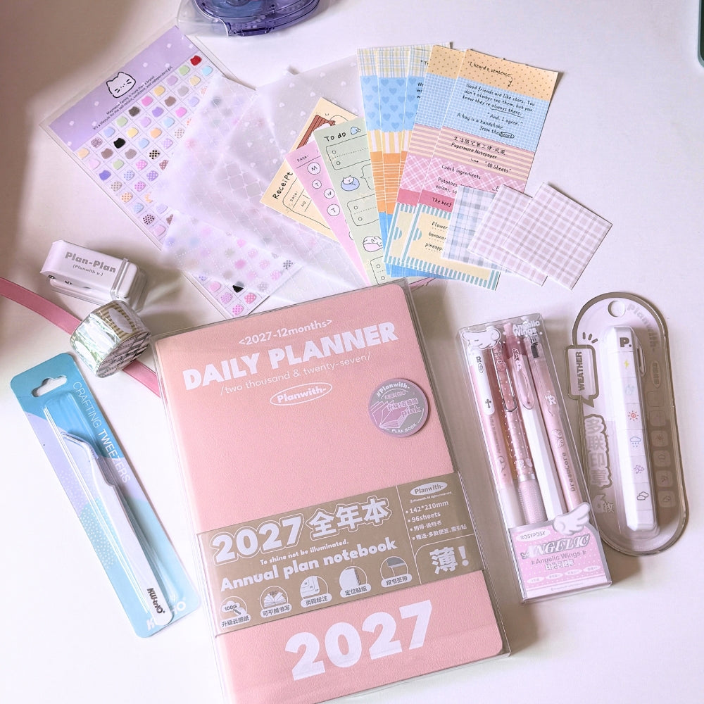 2027 Planner Gift & Setup Set (Pink)
