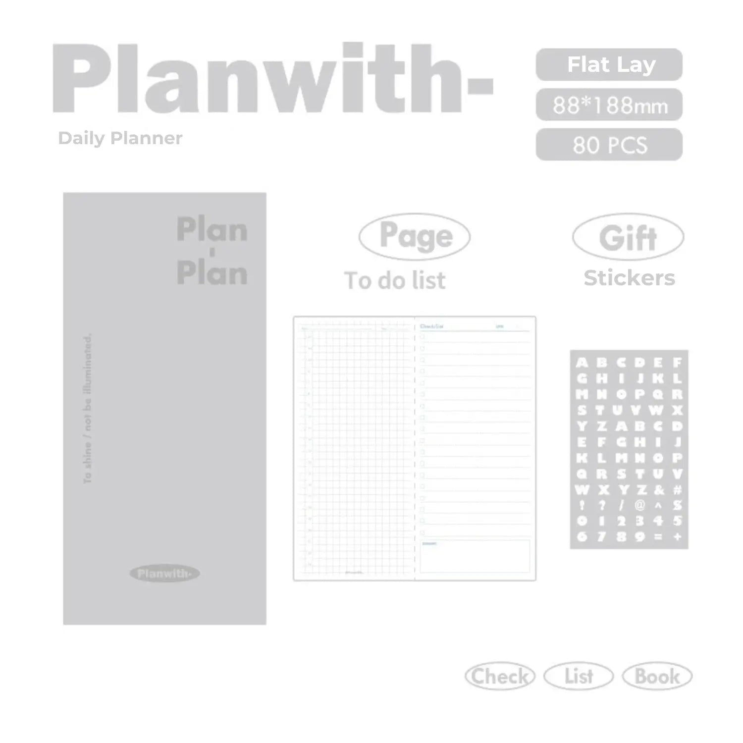 PU Cover Daily Planner ChicChoi