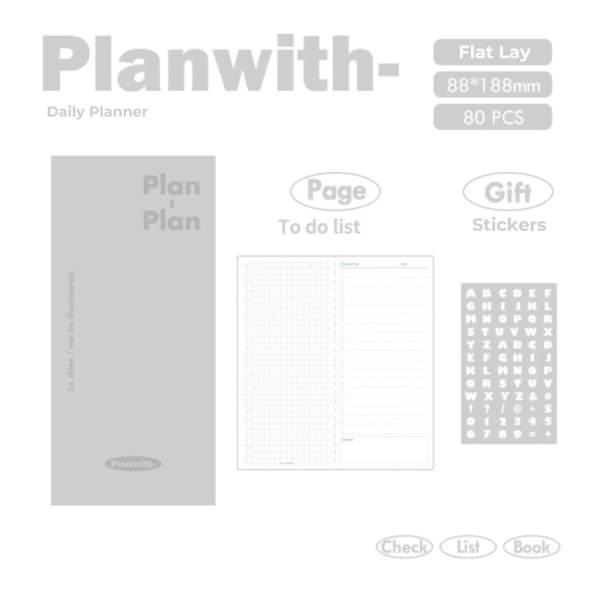 PU Cover Daily Planner ChicChoi