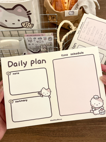 Little Miu Daily Plan & World List  (for learning a foreign language）