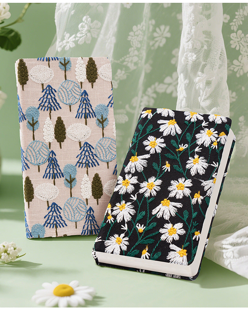 Spring Pulse A6 Floral Embroidered Handheld Notebook