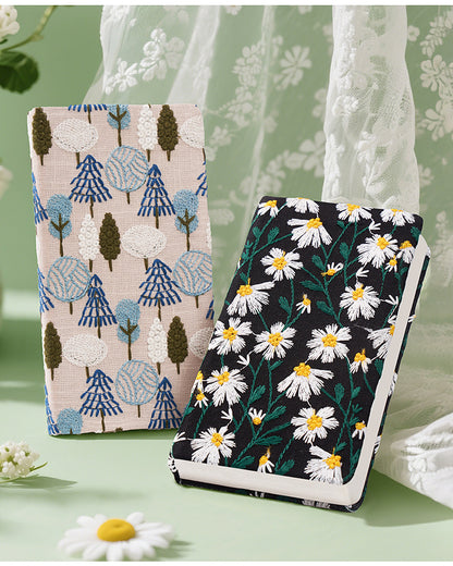 Spring Pulse A6 Floral Embroidered Handheld Notebook