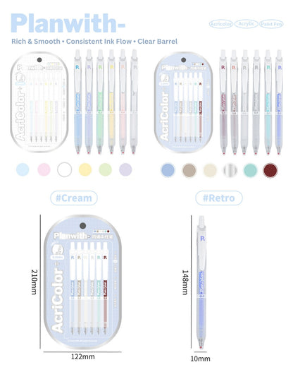 Acricolor Acrylic Gel Pen Set