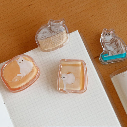 Kitty Pocket Clips – Acrylic Memo & Planner Clips