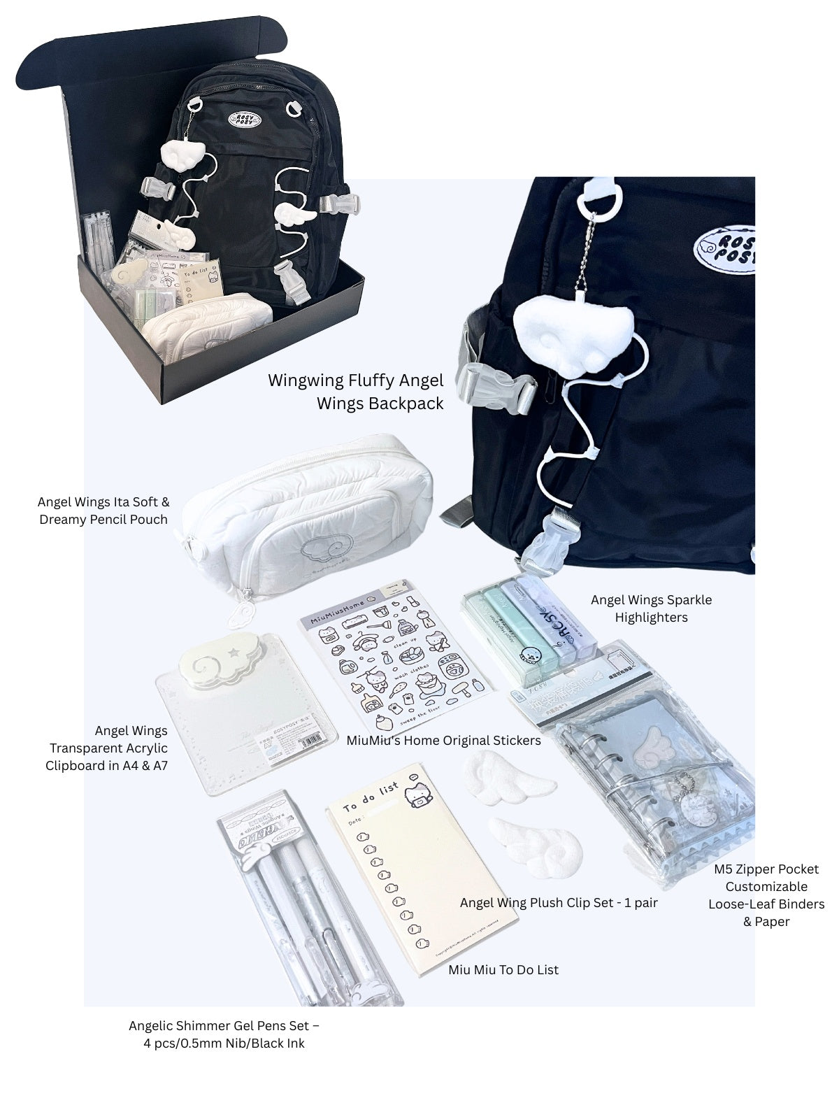 Angel Wings Stationery Gift Set
