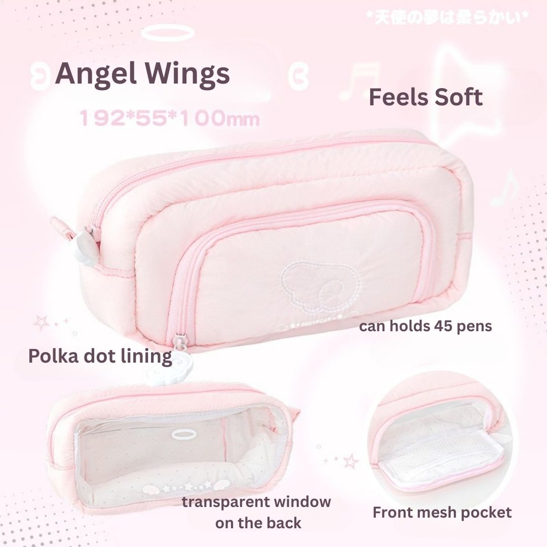 Angel Wings Ita Soft & Dreamy Pencil Pouch