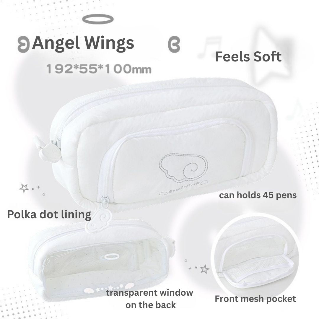 Angel Wings Ita Soft & Dreamy Pencil Pouch