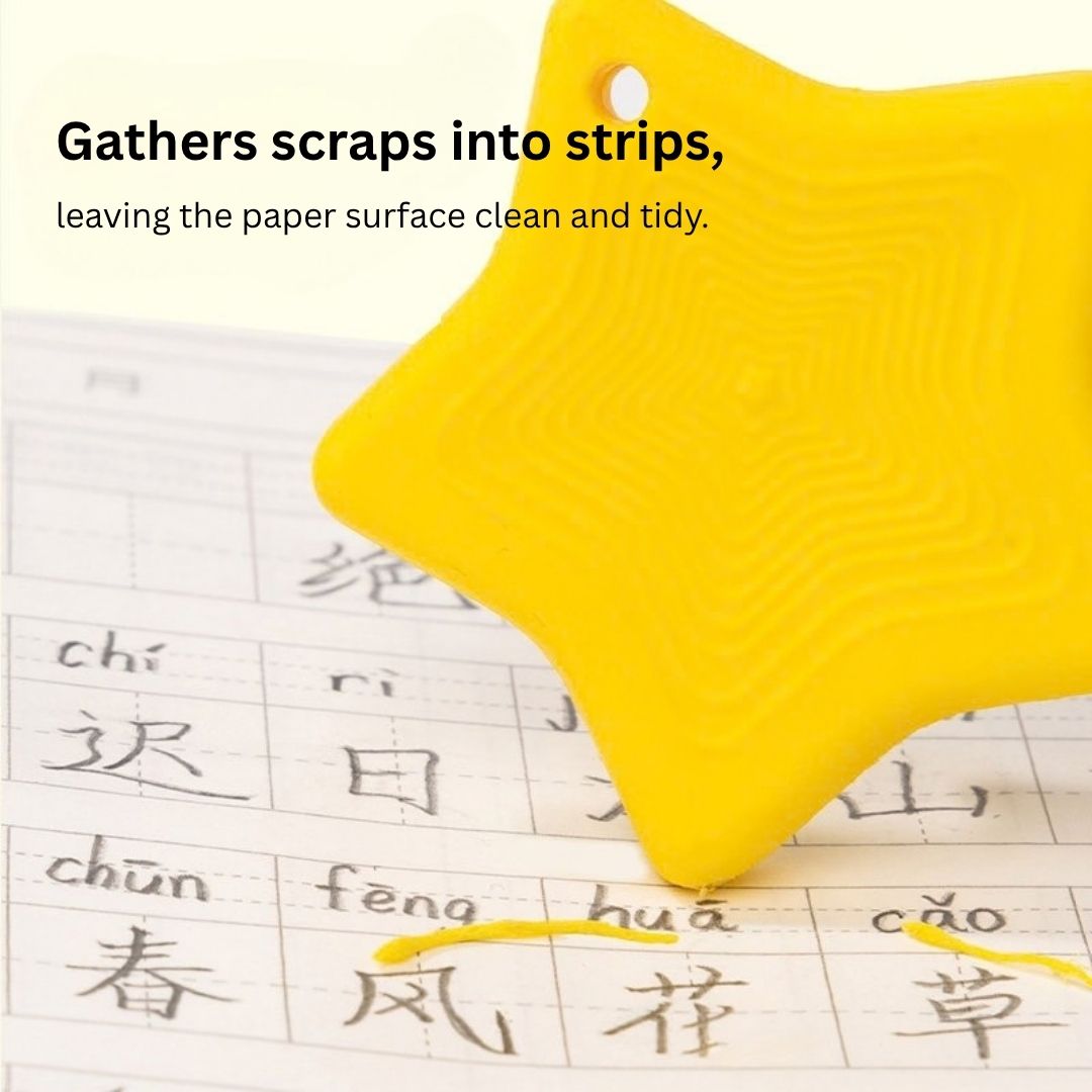 Anti-Lost Eraser Pack of 4 with Lanyard