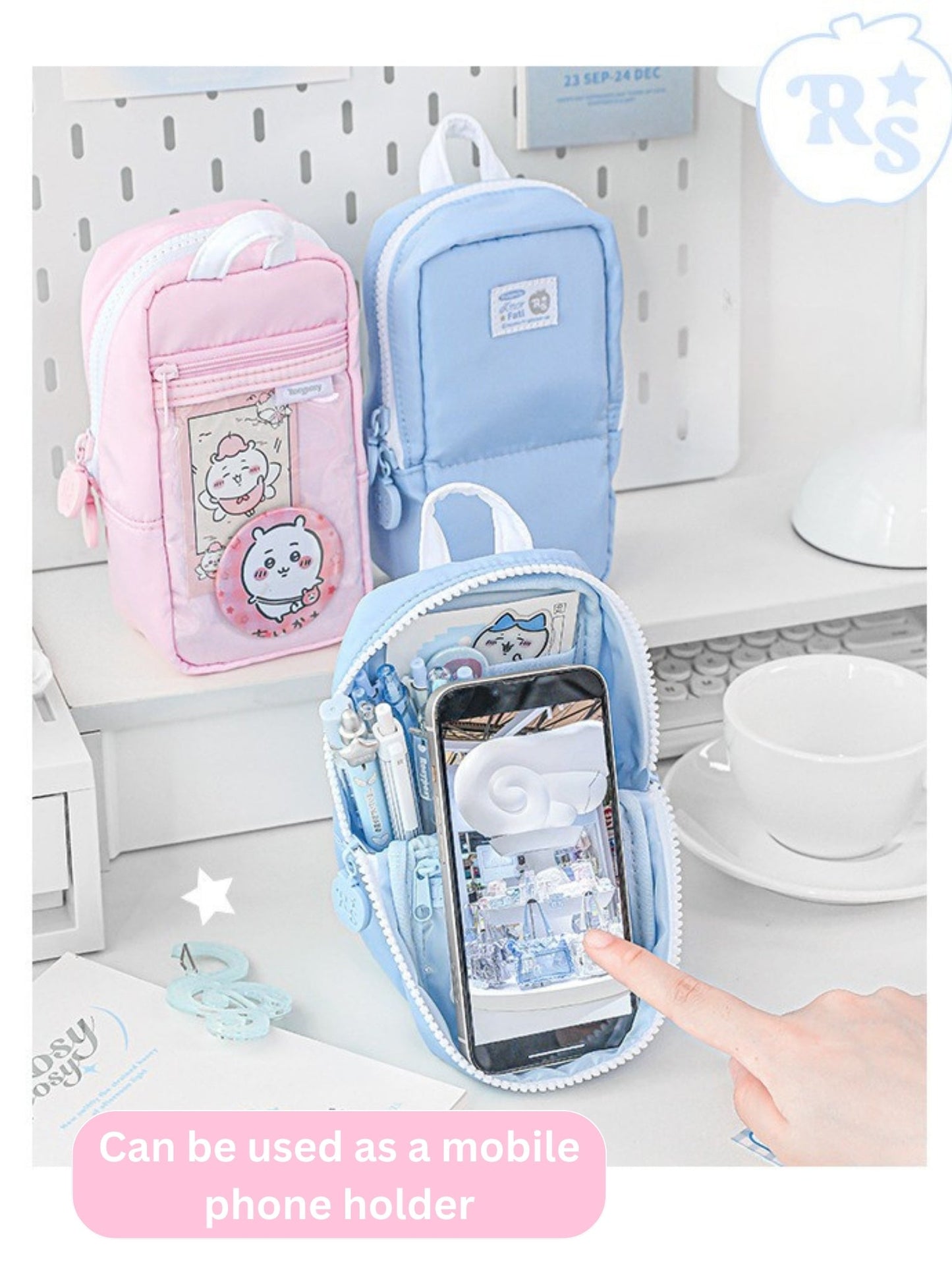 Apple Half-fold Standable Magnetic Pencil Case