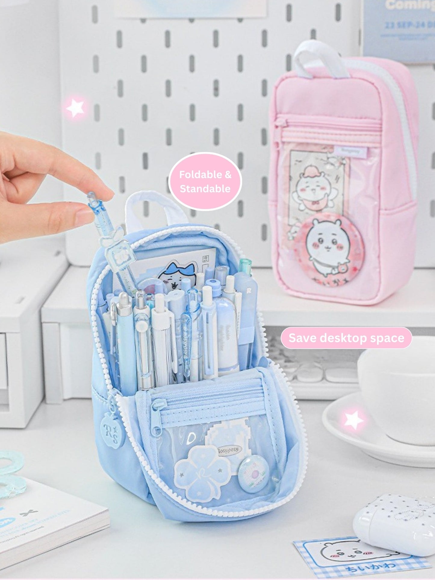 Apple Half-fold Standable Magnetic Pencil Case