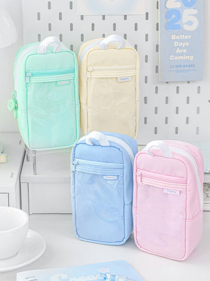 Apple Half-fold Standable Magnetic Pencil Case