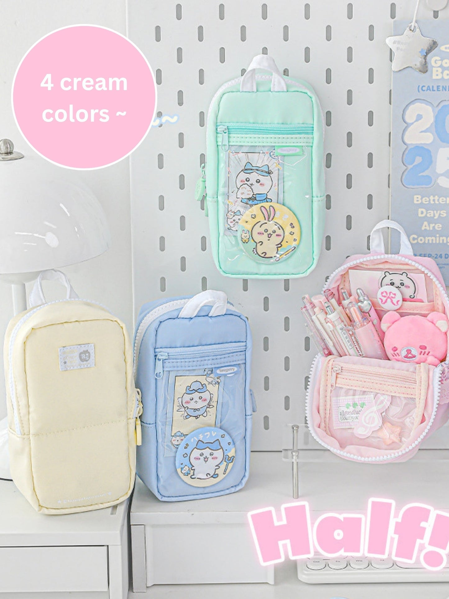 Apple Half-fold Standable Magnetic Pencil Case