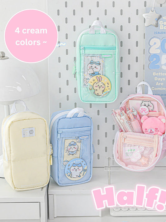 Apple Half-fold Standable Magnetic Pencil Case