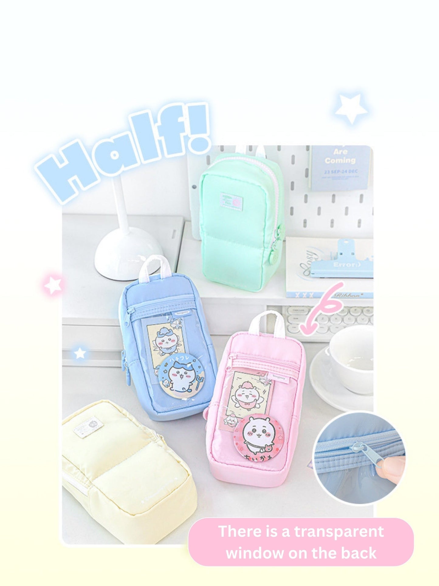 Apple Half-fold Standable Magnetic Pencil Case