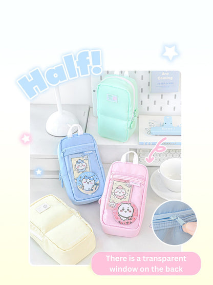 Apple Half-fold Standable Magnetic Pencil Case