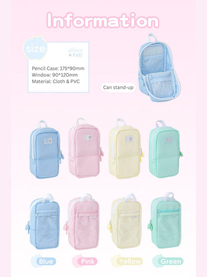 Apple Half-fold Standable Magnetic Pencil Case