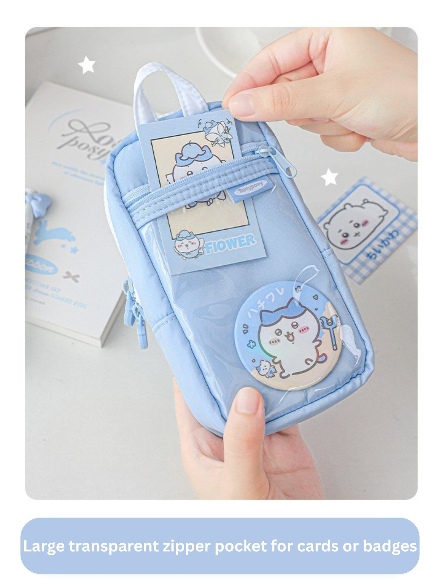 Apple Half-fold Standable Magnetic Pencil Case