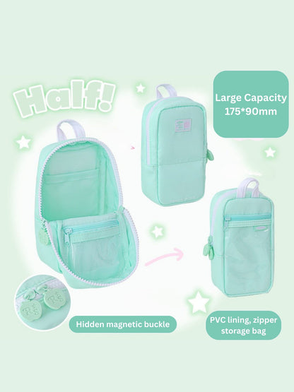 Apple Half-fold Standable Magnetic Pencil Case