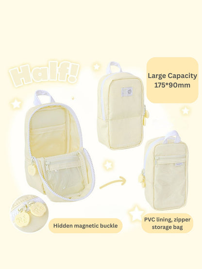 Apple Half-fold Standable Magnetic Pencil Case