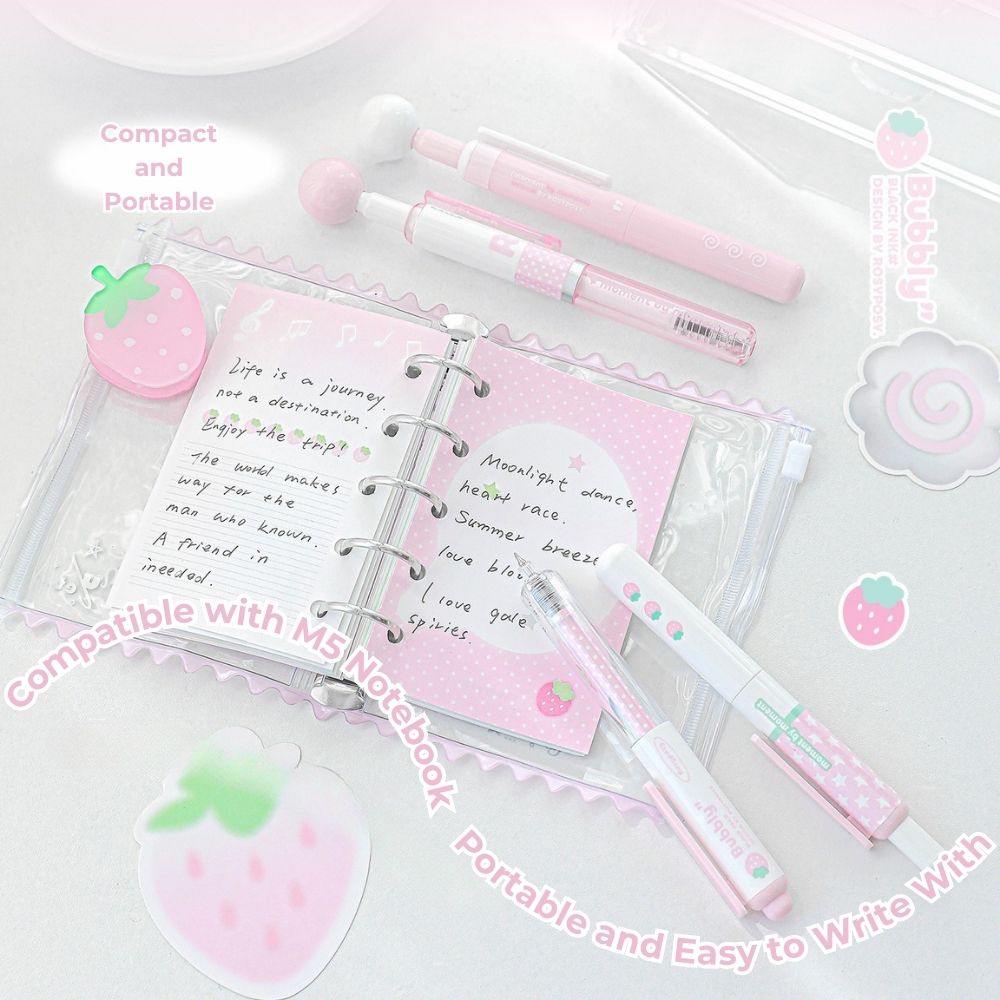 BUBBLY Short Stress-Relief Gel Pens – 4-Pack