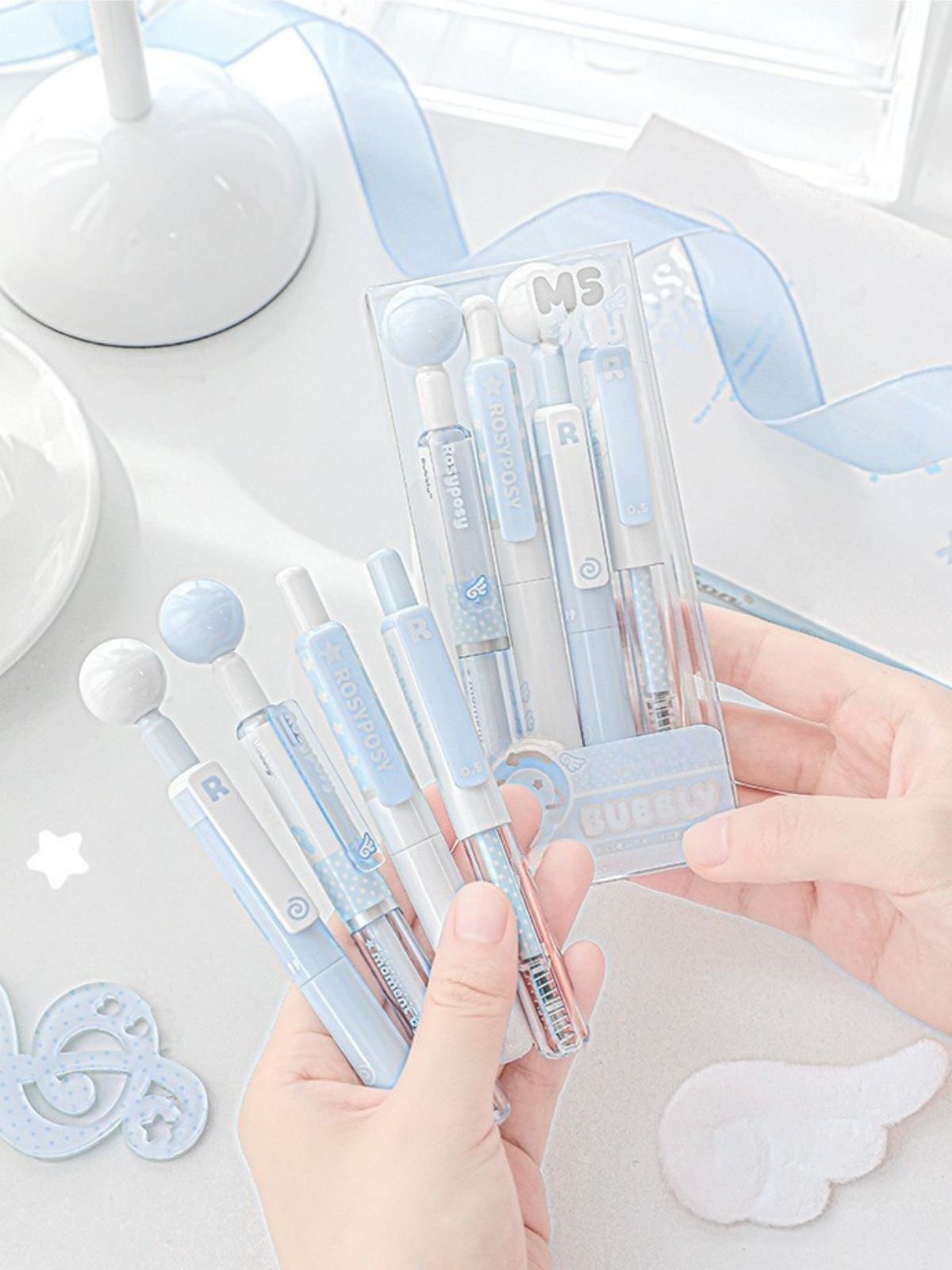 BUBBLY Short Stress-Relief Gel Pens – 4-Pack