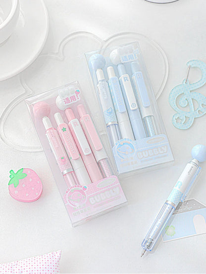 BUBBLY Short Stress-Relief Gel Pens – 4-Pack