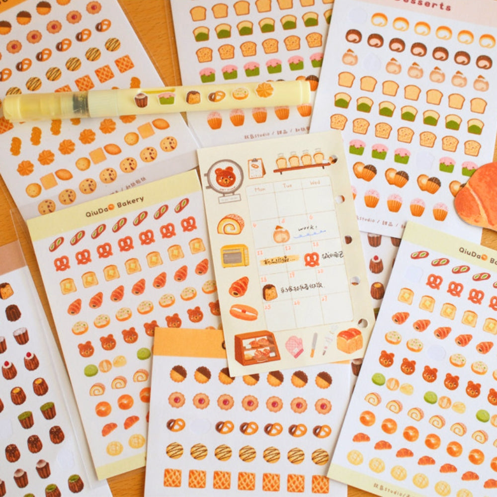 Bakery & Dessert Premium Washi Stickers