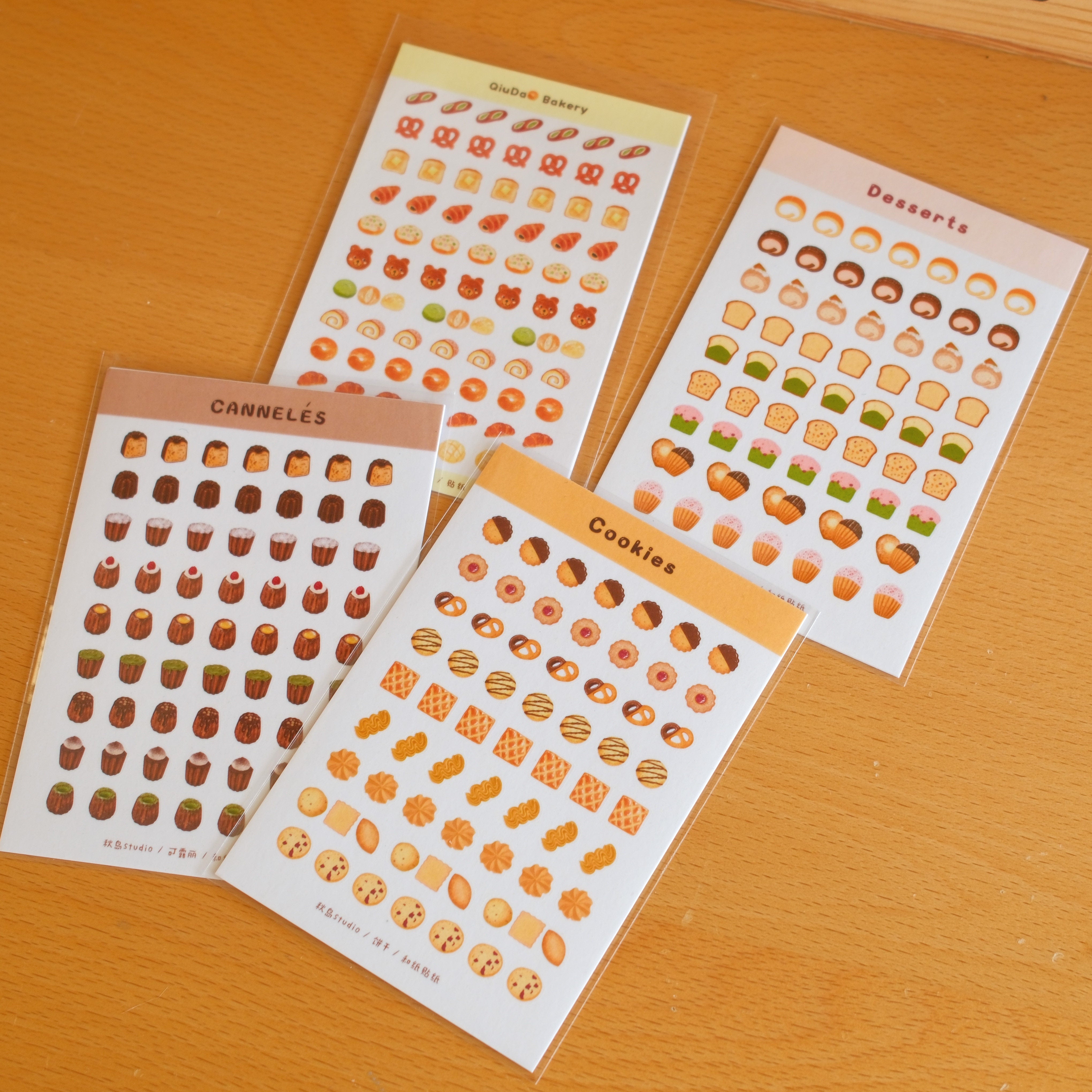 Bakery & Dessert Premium Washi Stickers