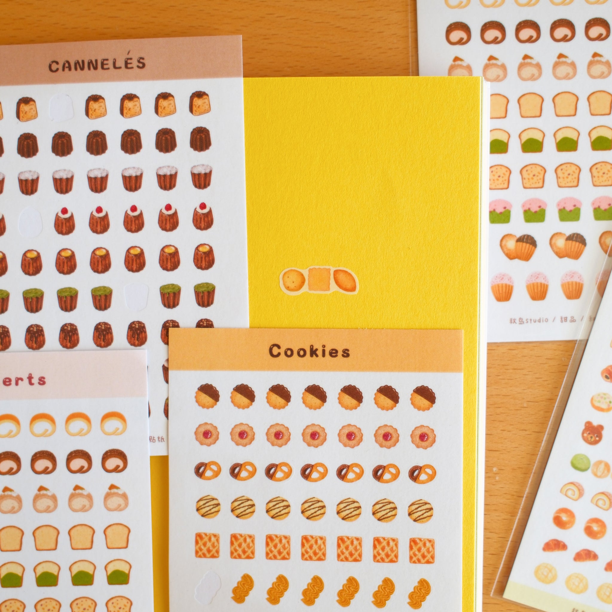 Bakery & Dessert Premium Washi Stickers