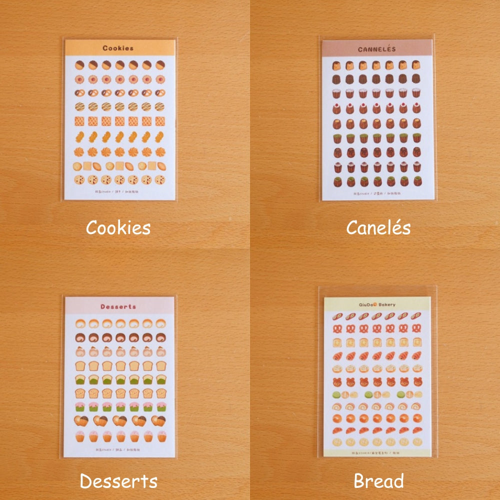 Bakery & Dessert Premium Washi Stickers