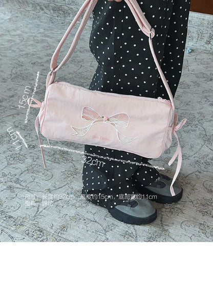 Bow Ballet-Style Sport Shoulder Bag