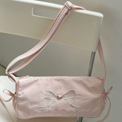 Bow Ballet-Style Sport Shoulder Bag