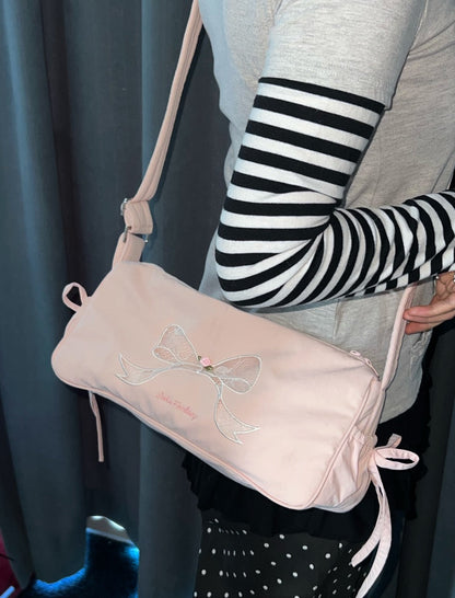 Bow Ballet-Style Sport Shoulder Bag
