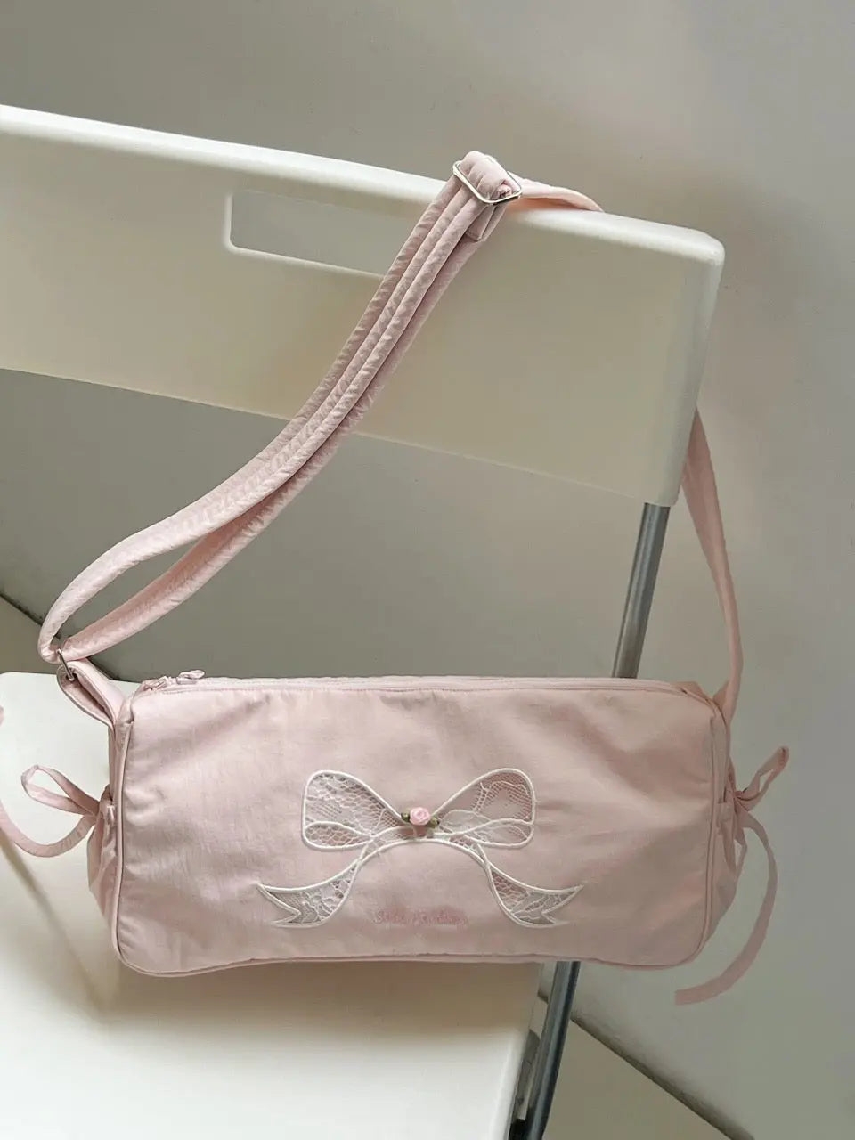 Ballet Bow Nylon Crossbody Sport Shoulder Bag