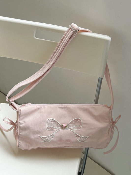 Bow Ballet-Style Sport Shoulder Bag