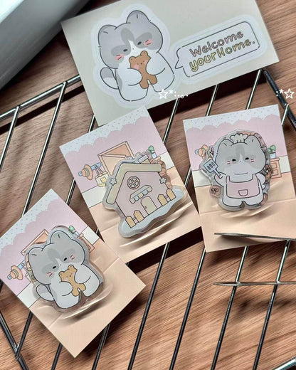 Brey's Home Acrylic PP Memo Clip Set