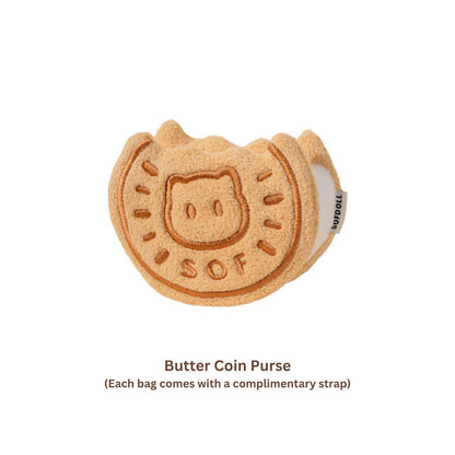 Original Cookie Cat Plush Coin Purse & Crossbody Bag