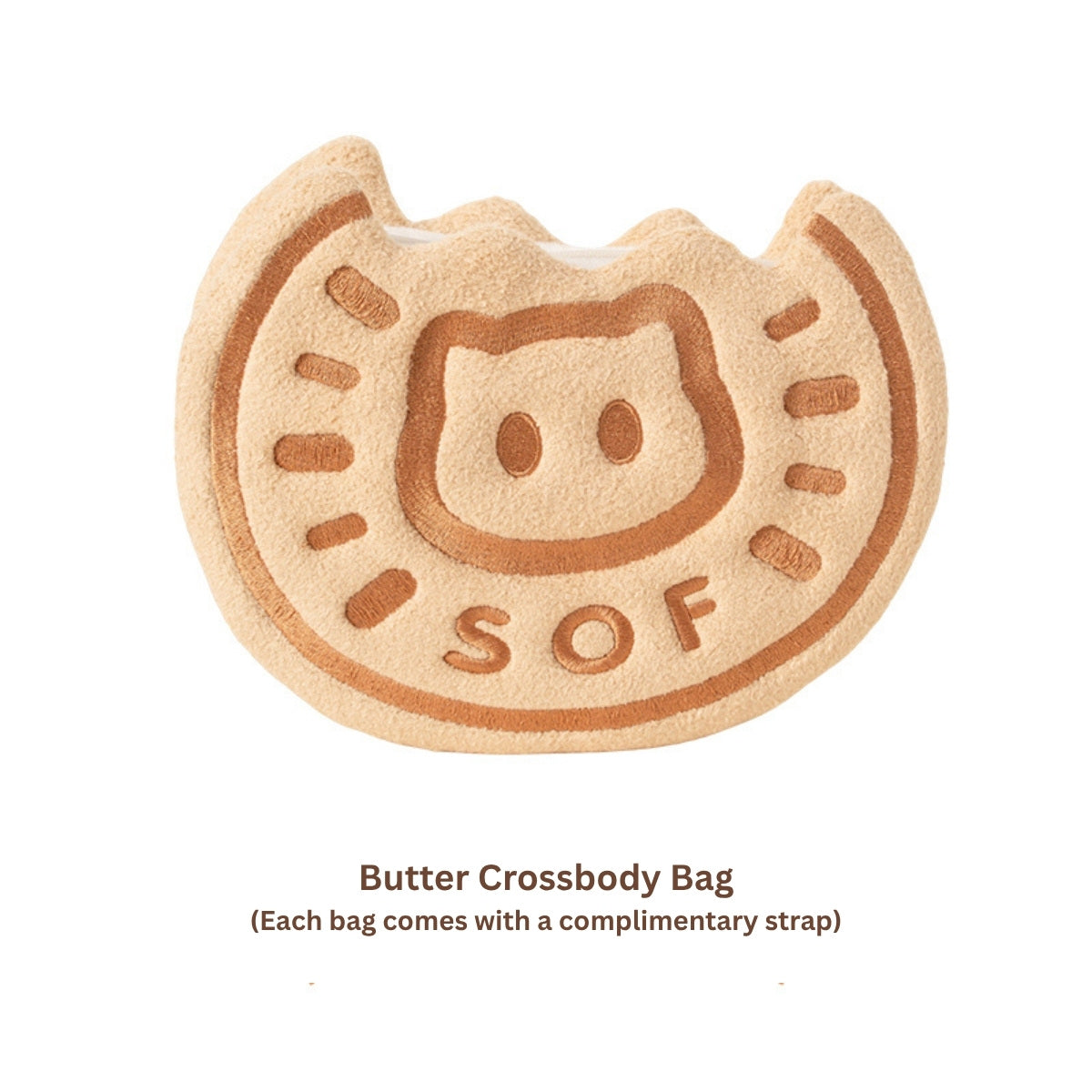 Original Cookie Cat Plush Coin Purse & Crossbody Bag