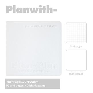 CUBE Square Soft Leather Stitched Notebook โ ChicChoi