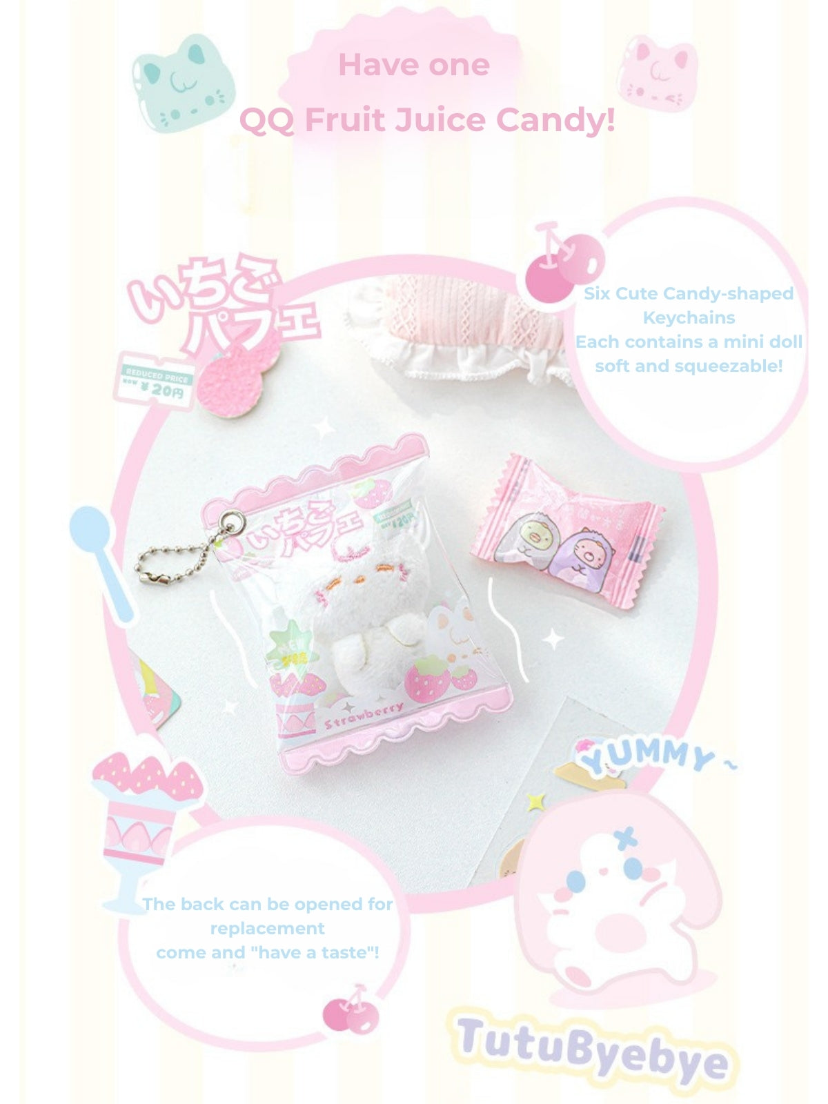 Mini Candy Pouch Doll Keychain
