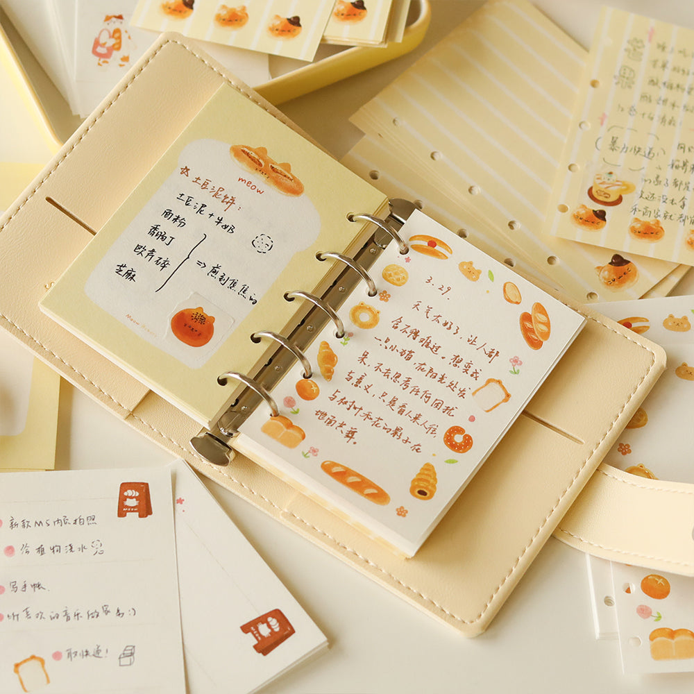Cat Bread M5/A7/A6 Notebook Refill Pages